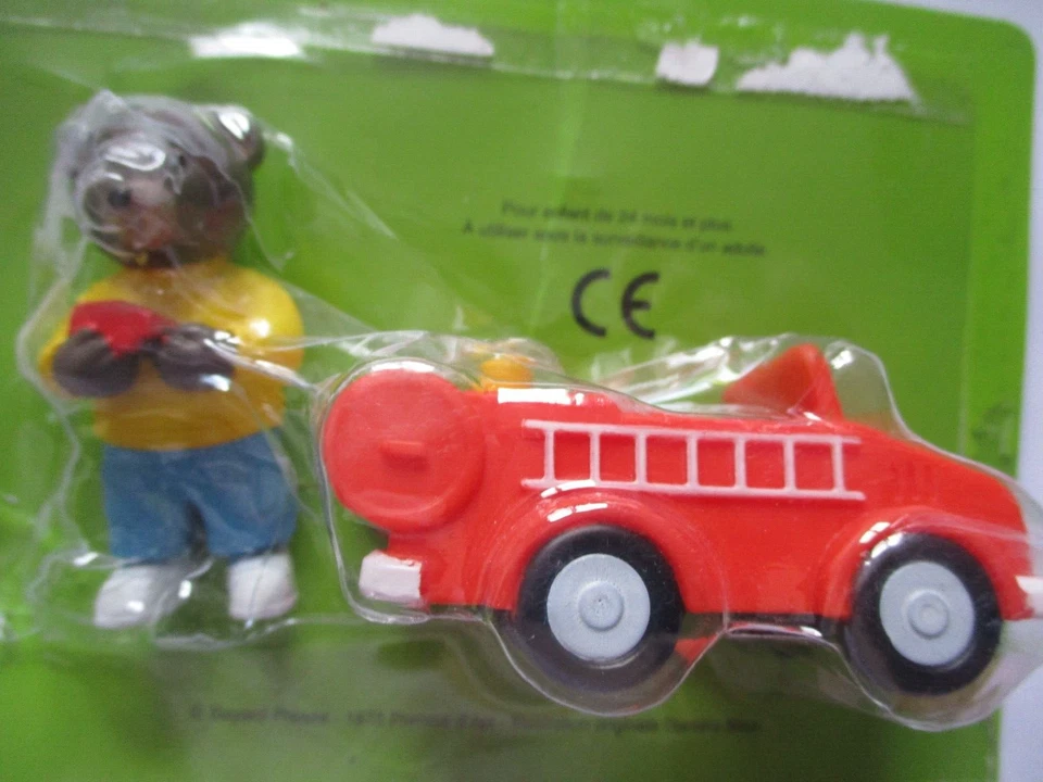 Blister Figurine Petit ours Brun "  Au Manège " / Neuf - Photo 2/4