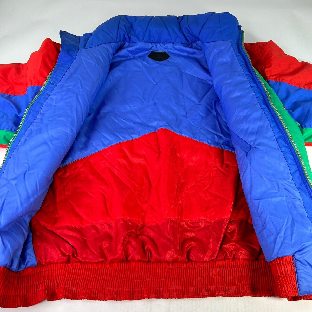VTG Killy Ski Jacket Mens Red Tech Full Zip Siz 46 Button Colorful