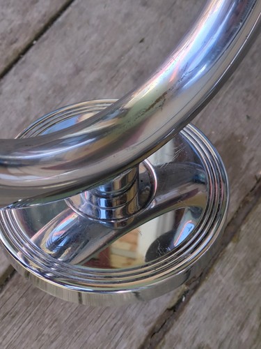 Vintage CHASE CHROME TAUREX Von Nessen CANDLESTICKS 1930s ART DECO Free Ship - Picture 8 of 8