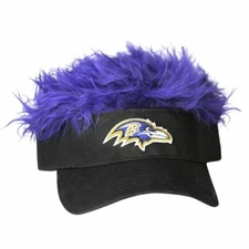 Baltimore Ravens Flair Hair Adjustable Visor, Black
