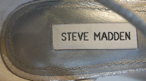 Steve Madden BLAZZE donna US 8M pelle argento cinturino alla caviglia tacco a punta - Foto 7 di 9