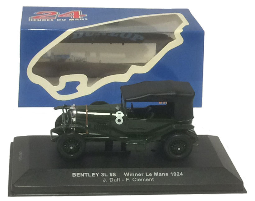 IXO LM1924 Bentley 3L #8 Le Mans Winner 1924 - J Duff/F Clement 1/43 Scale