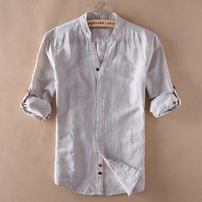 Vintage Men's Casual Cotton Linen Shirts V-neck Long Sleeve Coats Jacket Clothes | eBay Vintage Men's Casual Cotton Linen Shirts V-neck Long Sleeve Coats Jacket Clothes | eBay