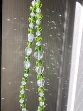 Green Peridot Crystal Beaded Phone Wrist Strap, SunCatcher Charm, Camera Strap