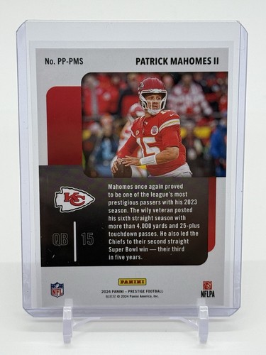 2024 Panini Prestige Patrick Mahomes II Prestigious Pros #PP-PMS KC Chiefs QB - Picture 2 of 2