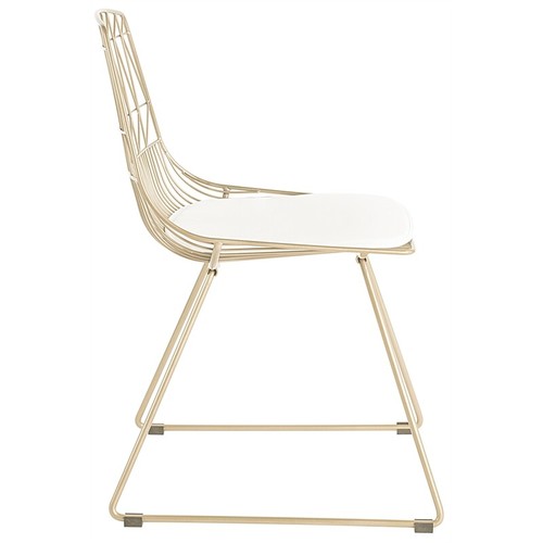 Adore Decor Vivi Dining Chair Set of 2 Gold 887909068986 eBay