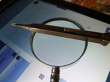 Ołówek obrotowy 935 srebrny okrągły dekor długi, prawdopodobnie L'Amy około 1910 roku