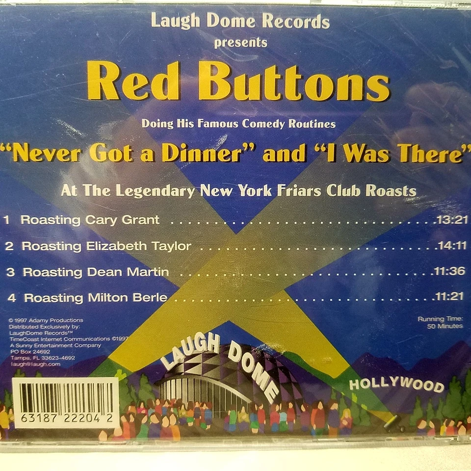 RED BUTTONS Never Got A Dinner CD 1997 Cary Grant Elizabeth Taylor Dean Martin - Image 2 of 2