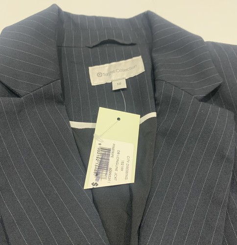 Ladies size 10 TARGET Collection CITY DRESSING Blazer Work Jacket Pinstripe- NEW - Picture 4 of 5