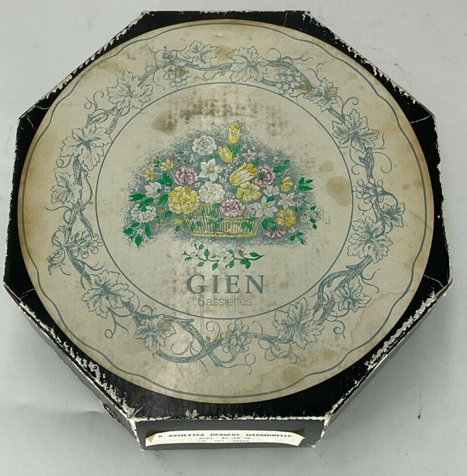 Gien Harmonelle Floral Dessert Plates 6枚 s-l1200.jpg