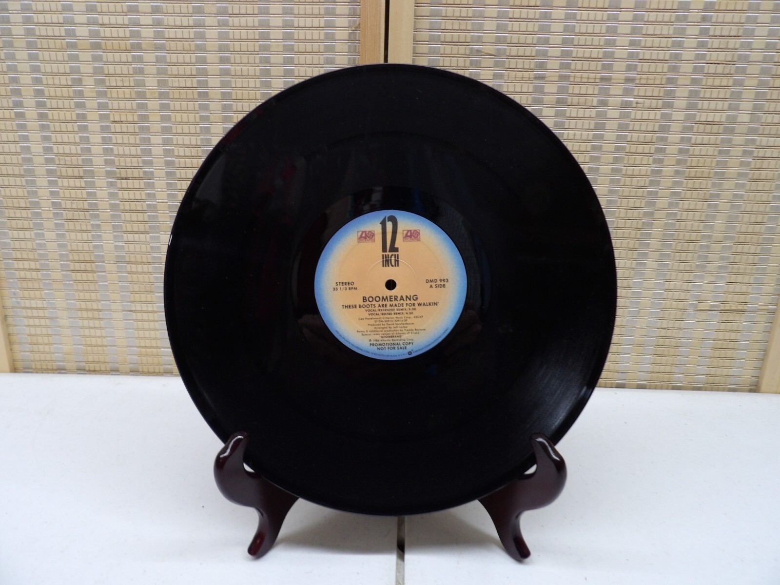 BOOMERANG-THESE BOOTS ARE MADE FOR WALKING-NM 12"-SINGLE-VINYL-PROMO