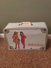 Vintage 1965 Mattel Barbie Francie Doll Suitcase Blue