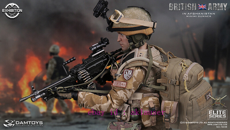 Damtoys 1/6 Dam78036 British Army In Afghanistan Minimi Gunner