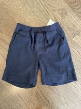 New Baby Gap Boys 2 years Pull On Shorts Navy Blue 100 Cotton