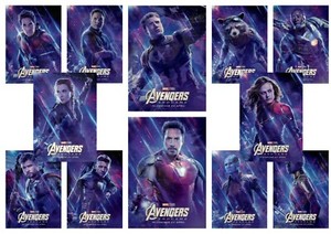 Details About Avengers Endgame Captain America Ironman A5 A4 A3 Movie Dvd Character Posters