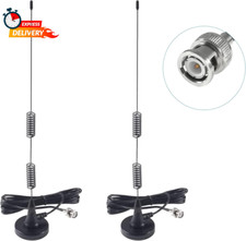 2pcs Police Scanner Antenna Radio Scanner Antenna HF VHF UHF 20-1300MHz BNC Male