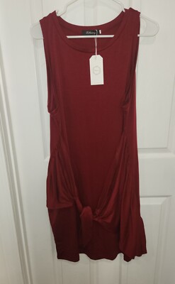 Lillusory Women's Size XXL Red Dress Knee Length New With Tags 