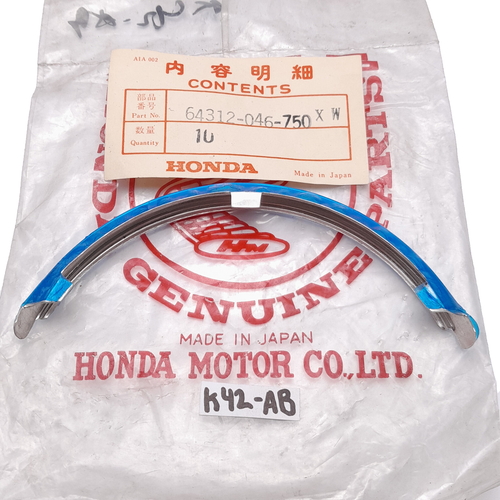HONDA GENUINE C50 C65 C70 C90 FORK TOP COVER UNDER STAINLESS STRIP (1pc) - Picture 2 of 6