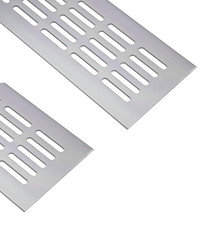 2x Griglia Aerazione Argento Alluminio Ventilazione Belüftungs-gitter 300-2000