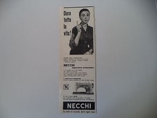 advertising Pubblicità 1956 MACCHINA PER CUCIRE NECCHI SUPERNOVA AUTOMATICA
