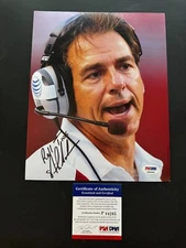 Nick Saban Rare! signed autographed Alabama Roll Tide 8x10 photoPSA/DNA coa