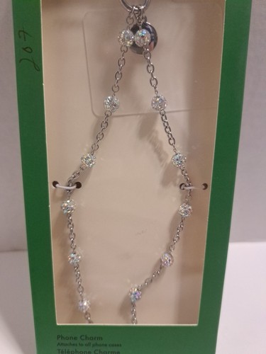 Kate Spade New York Phone Charm Detachable Cell Phone Lanyard Dazzle Chain NWT - Picture 3 of 6