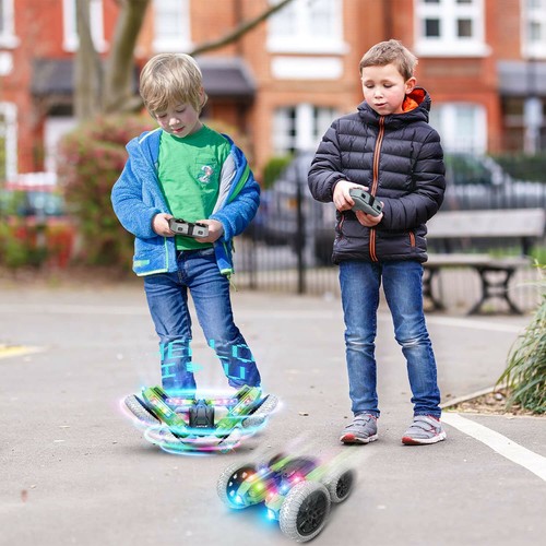 Light Up RC Stunt Car 4WD Remote Control Car 360° Flips Toys 3 4 5 6 7 8 9 10... - Picture 5 of 8