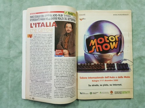 41) TELESETTE ITALIAN MAGAZINE N 49/2000 BRANDRUP CARFAGNA BUFFON MALDINI NEDVED - Photo 3 sur 11