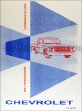 1961 Chevrolet Engineering Book Impala Bel Air Biscayne Corvair Corvette Chevy 1961 Chevrolet Engineering Book Impala Bel Air Biscayne Corvair Corvette Chevy
