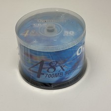 Optimum CD-R 50 Pack 700MB 52x 80 Min Recordable Spindle Factory Sealed
