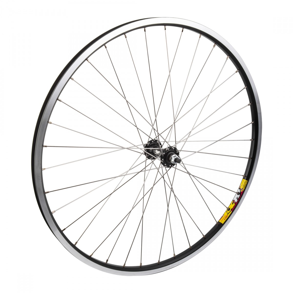 26-Inch Wei Zac19 Double Wall Bicycle Rim with Black Brakes & 36H Spokes