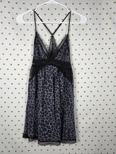 Victorias Secret Animal Print Racerback Super Soft Sleep Dress Nightie Small
