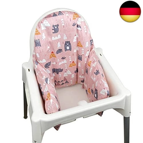 ZARPMA aufblasbarer Innenbezug für Antilop Hochstuhl (nur Bezug) (Rosa)