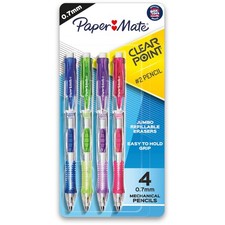 Paper Mate Clearpoint Mechanical Pencils, 4 Count Pack of 1 , Multicolor