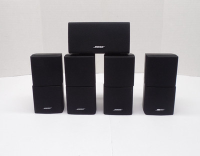 Bose Acoustimass Double Cube Speakers Lot of 5 Black