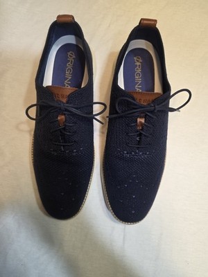 Cole Haan Men's Zerogrand Oxford Stitchlite Wing Tip Blue/White Size  US 11 Mens