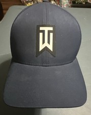 Nike Classic99 Tiger Woods Golf Hat Flex Fitted Mens M/L Navy Blue Baseball Cap