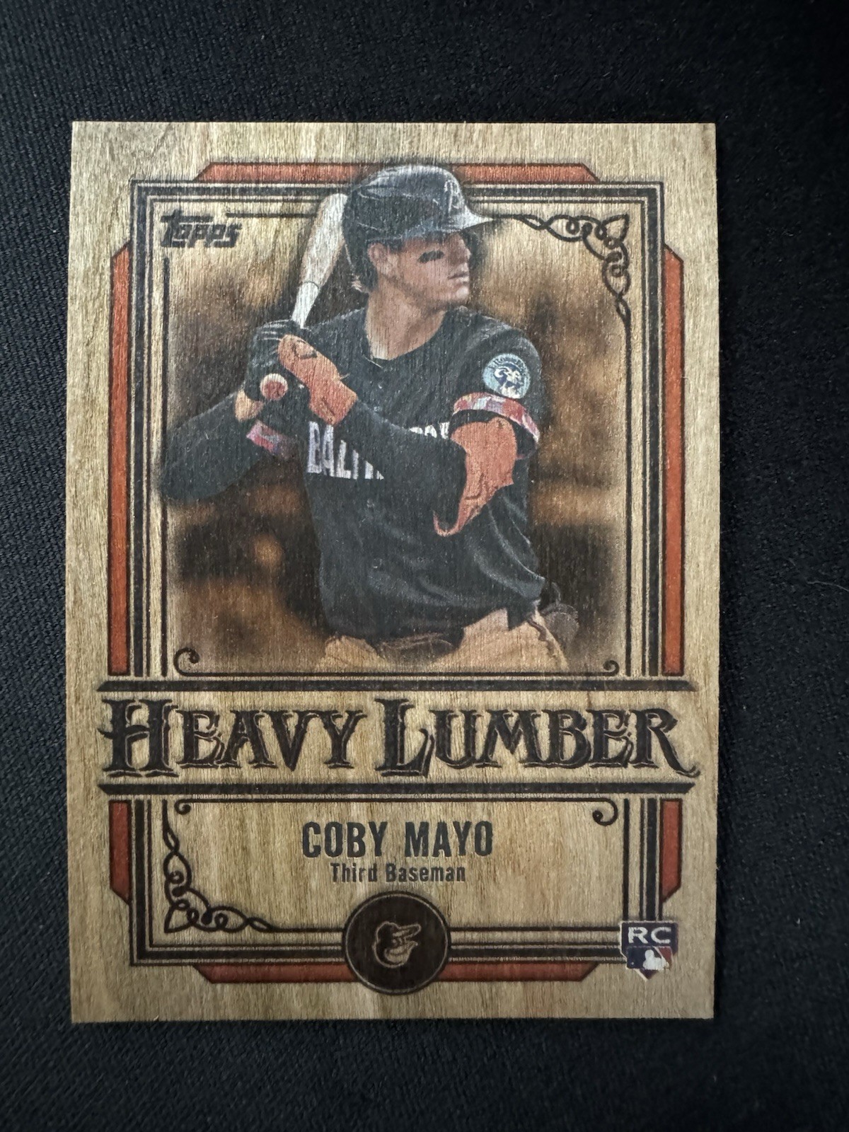 2025 Topps Coby Mayo Heavy Lumber RC Baltimore Orioles HL-20
