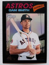 2026 Topps Heritage Cam Smith #69 Chrome Black Refractor #’d/77 Houston Astros