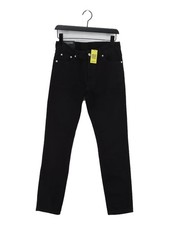 Weekday Women's Jeans W 28 in Black Cotton with Elastane Skinny
