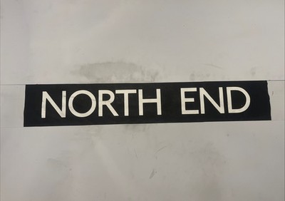 North End - Portsmouth Bus Destination Blind 1990 36'' Geschenk