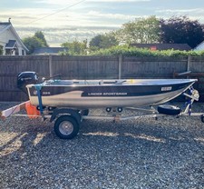 Linder 355 SPORTSMAN (Aluminium Fishing/Leisure Boat) Outboard and Trailer.