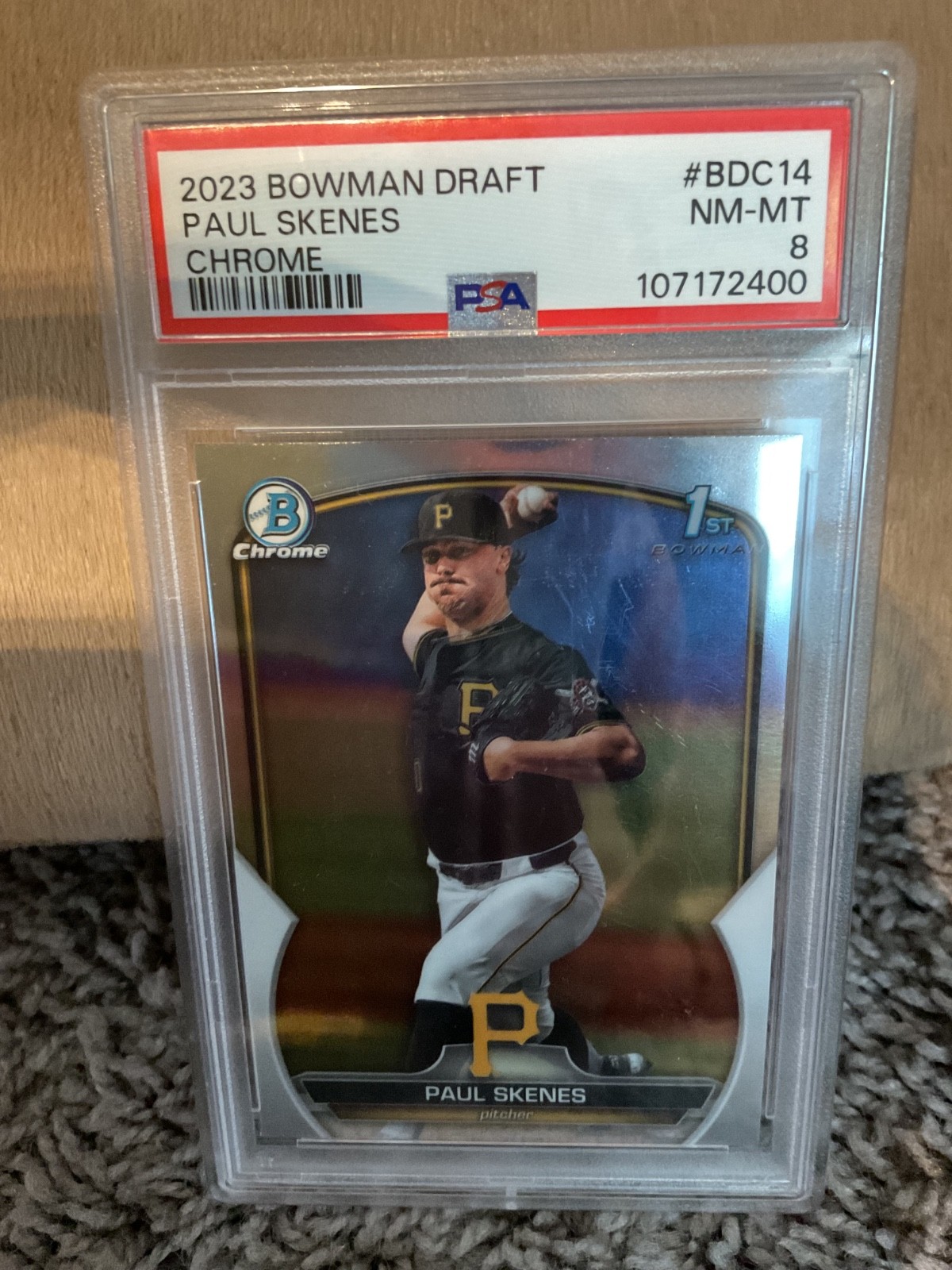 2023 Bowman Draft - Chrome Paul Skenes #BDC-14 Refractor (RC)