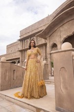 INDIAN BRIDAL LEHENGA CHOLI PARTY WEAR CHOLI LEHNGA BOLLYWOOD DESIGNER DRESS EID