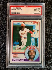 1983 Topps Baseball #540 Ozzie Smith PSA 10