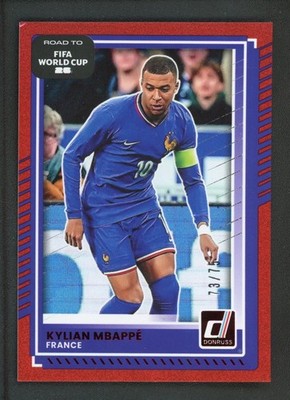 2025-26 KYLIAN MBAPPE 73/75 PANINI DONRUSS ROAD TO FIFA WORLD CUP 26 (read)