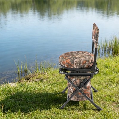 Swivel Hunting Chair, Portable Outdoor Camping Chair,360° Rotation Hunting Chair