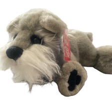 Schnauzer Dog "Smokey" Gray Stuffed Animal Plush 10" 60037 Gund Vintage NOS NEW