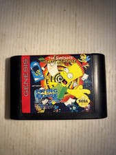 The Simpsons Bart's Nightmare Sega Genesis Authentic Tested Cartridge Only