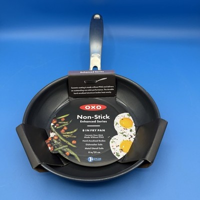 OXO Enhanced 8'' Frying Pan Skillet  PFAS-Free Ceramic Nonstick - Black *NEW*